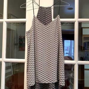 Black and white dress shirt